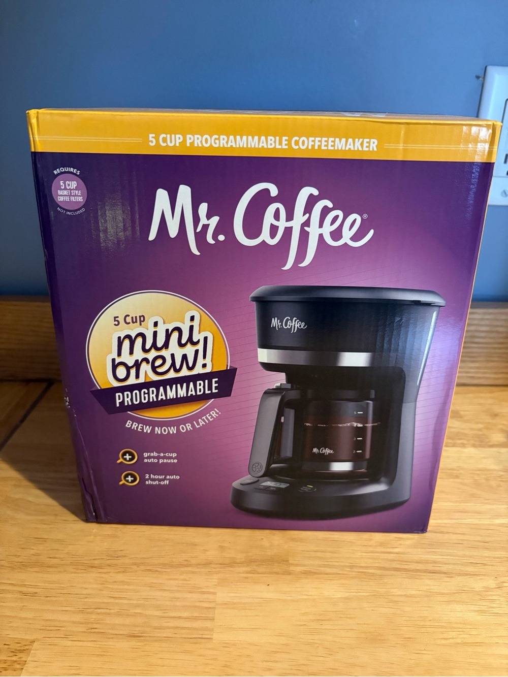 Mr. Coffee 5-Cup Programmable Mini coffee maker